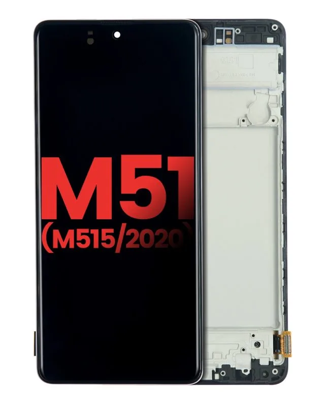 s-l1200 Original Lcd With Touch Screen For Samsung Galaxy M51 With Middle Frame Chesis - Image 1