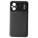 Original Back Panel For Poco M5 Black - Replacement Cover