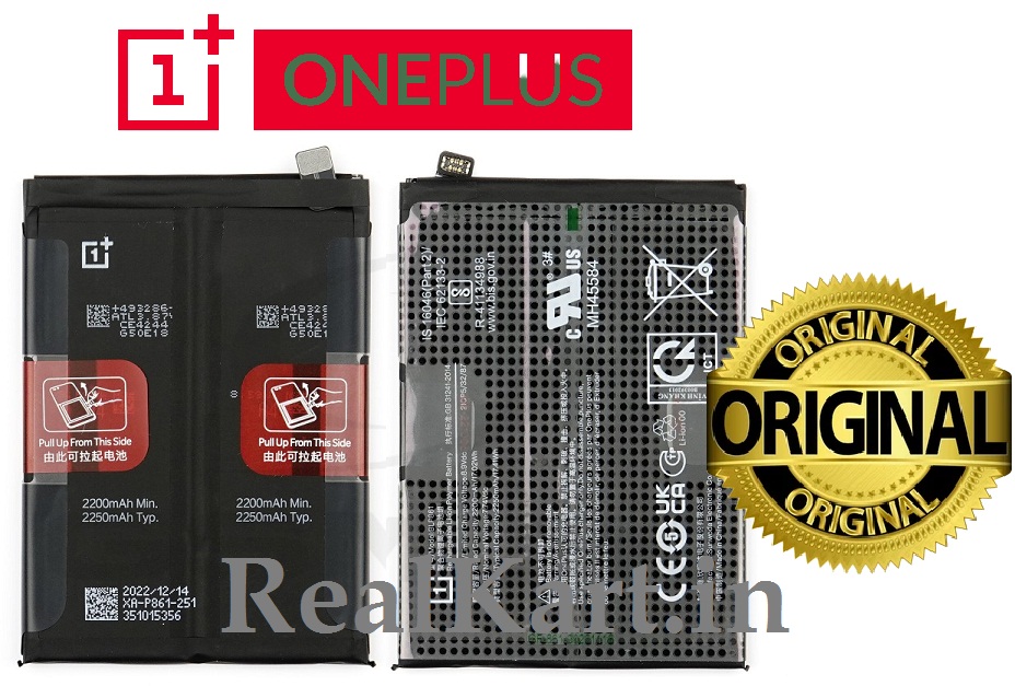 0.45330500 1710614727_1 Original OnePlus Blp861 Battery 4500mah For OnePlus 9rt / Nord 2 5g / Nord 2t 5g - Image 1