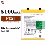 Original 5100mah PC51 Battery for Motorola Edge+ 2023