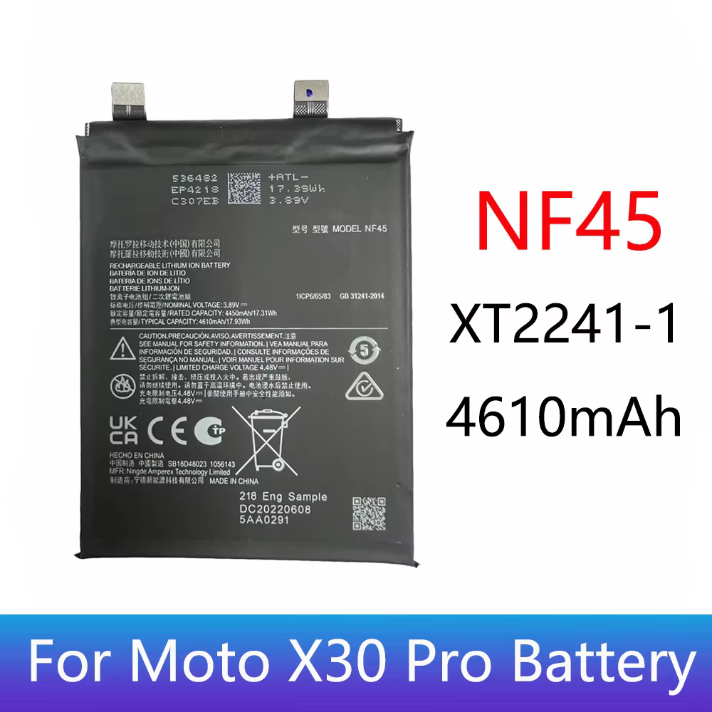 S10a259eb51c8426c8d9ef0df71bee404E Original Battery NF45 For Motorola Moto X30 Pro XT2241-1 Mobile Phone Batteries Capacity 4610mAh - Image 1
