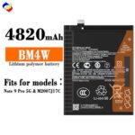 100% Original Brand New Mi BM4W 4820mAh Battery for Redmi Note 9 Pro 5G / Mi 10i 5G & Mi 10T Lite 5G Mobiles