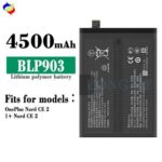 Original OnePlus BLP903 Battery For OnePlus Nord CE 2 5G (IV2201) Mobile - 4500mAh