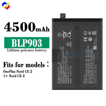 images (50) Original OnePlus BLP903 Battery For OnePlus Nord CE 2 5G (IV2201) Mobile - 4500mAh - Image 1
